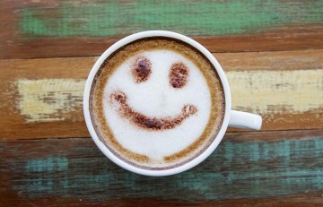 coffee froth smile