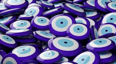 buttons with evil eye symbol