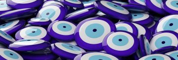 buttons with evil eye symbol