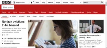 bbc website example of how skip links help make a website more accessible