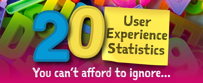 roi of user experience infographic heading re 20 stats you can't afford to ignore