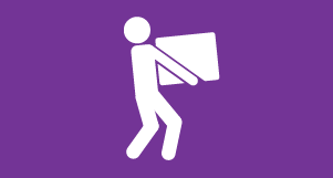 Icon of person carrying a box