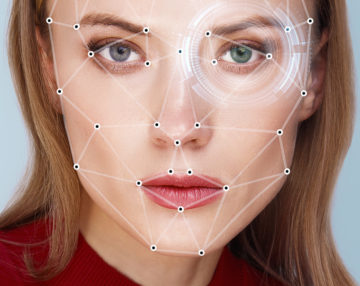 Biometric verification; face detection of a lady