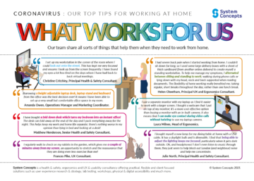 (alt="Infographic detailing our teams tips for working from home")