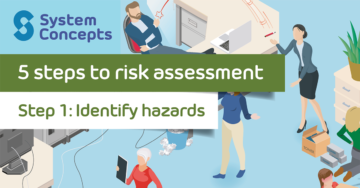 (alt="5 steps to risk assessment. Step 1 - identify hazards.")