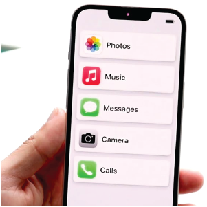Apple iOS Simplified Homescreen screengrab